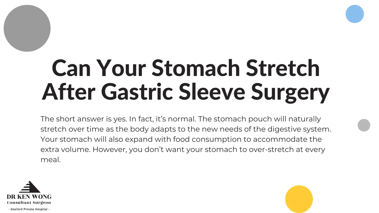 Can your stomach stretch after gastric sleeve