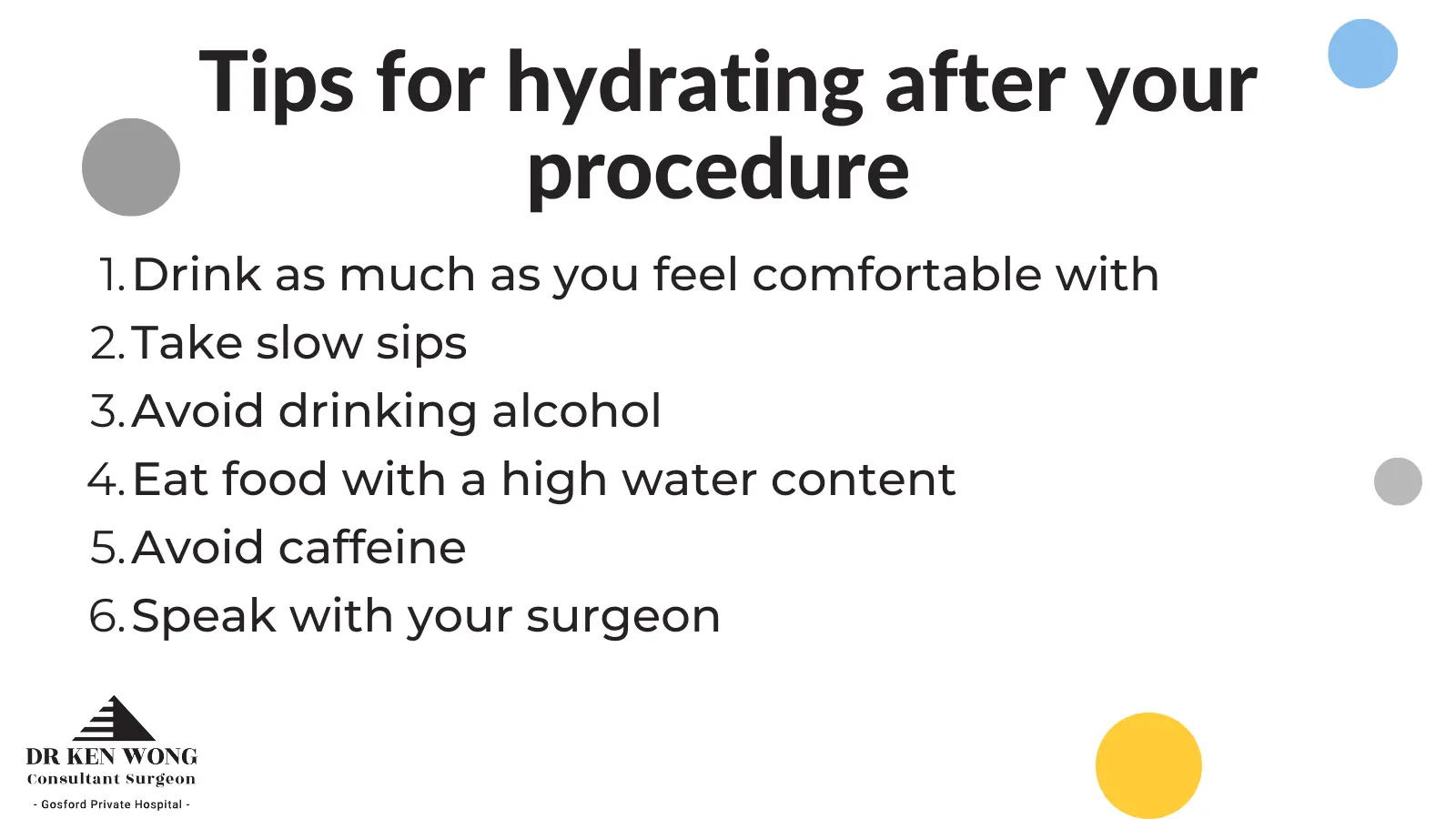 helpful tips for hydrating following your gastric sleeve surgery