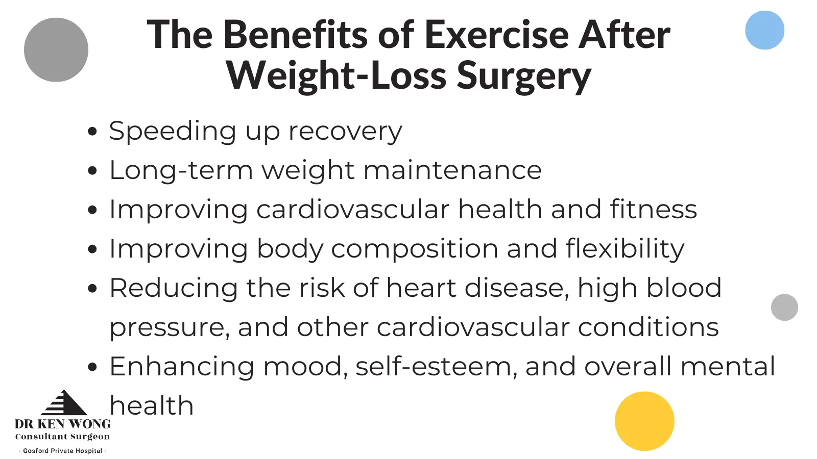 benefits of exercise after weight loss surgery