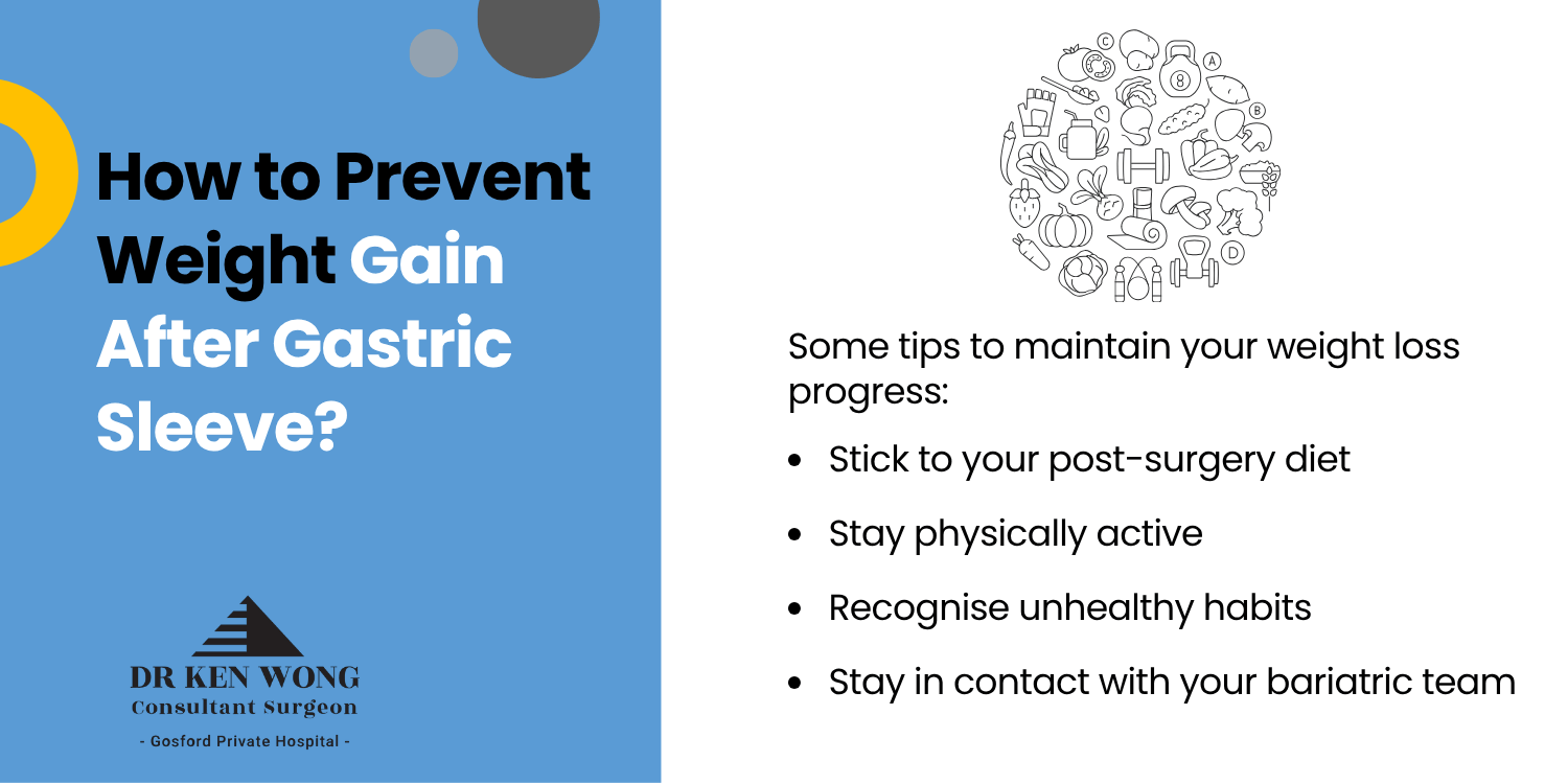 How to prevent weight gain after gastric sleeve