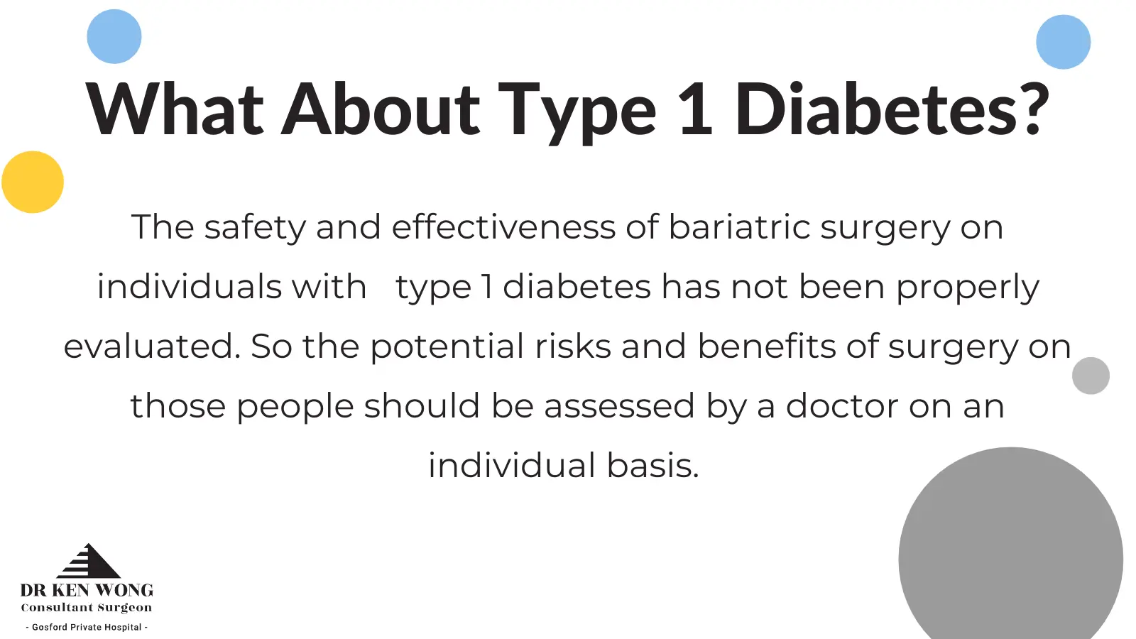 bariatric surgery for type 1 diabetes