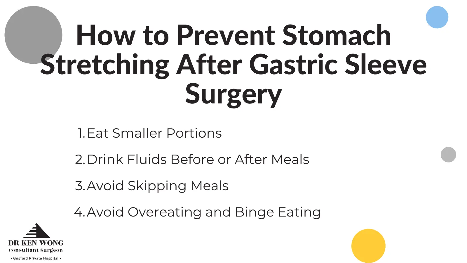 How to prevent stomach stretching