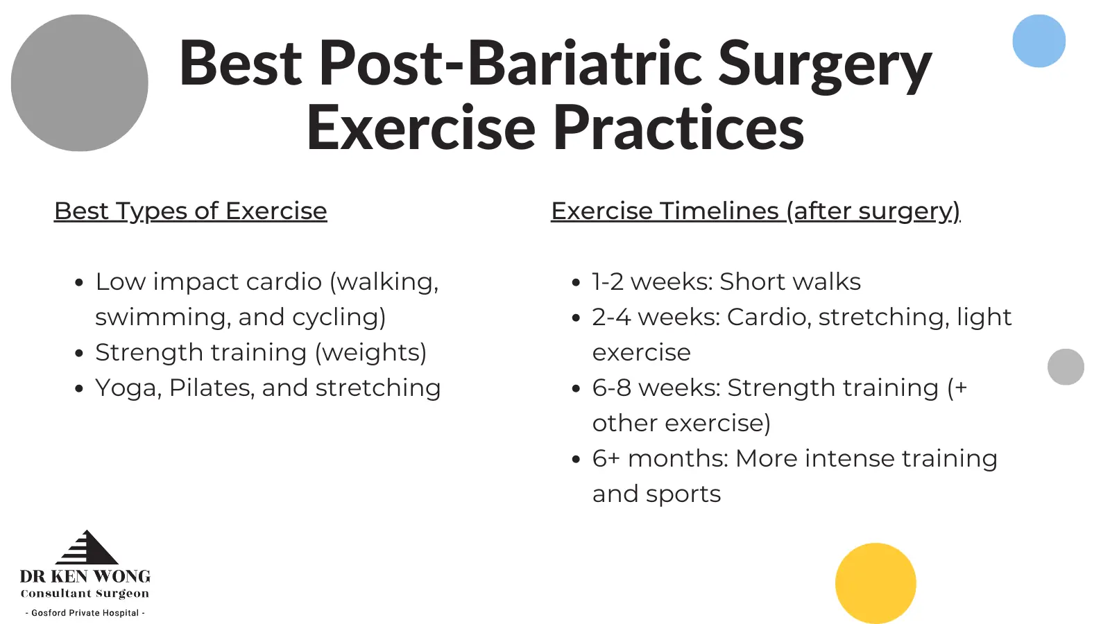 best practices for exercising after gastric sleeve