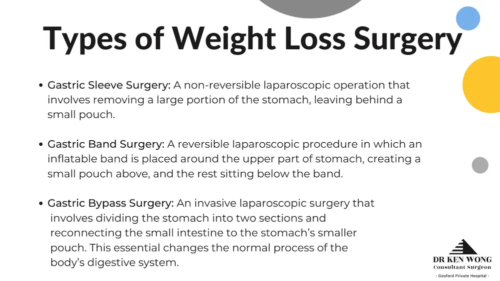 types of weight loss surgery