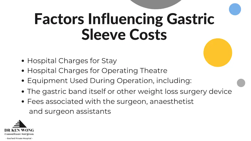 factors influencing gastric sleeve surgery cost