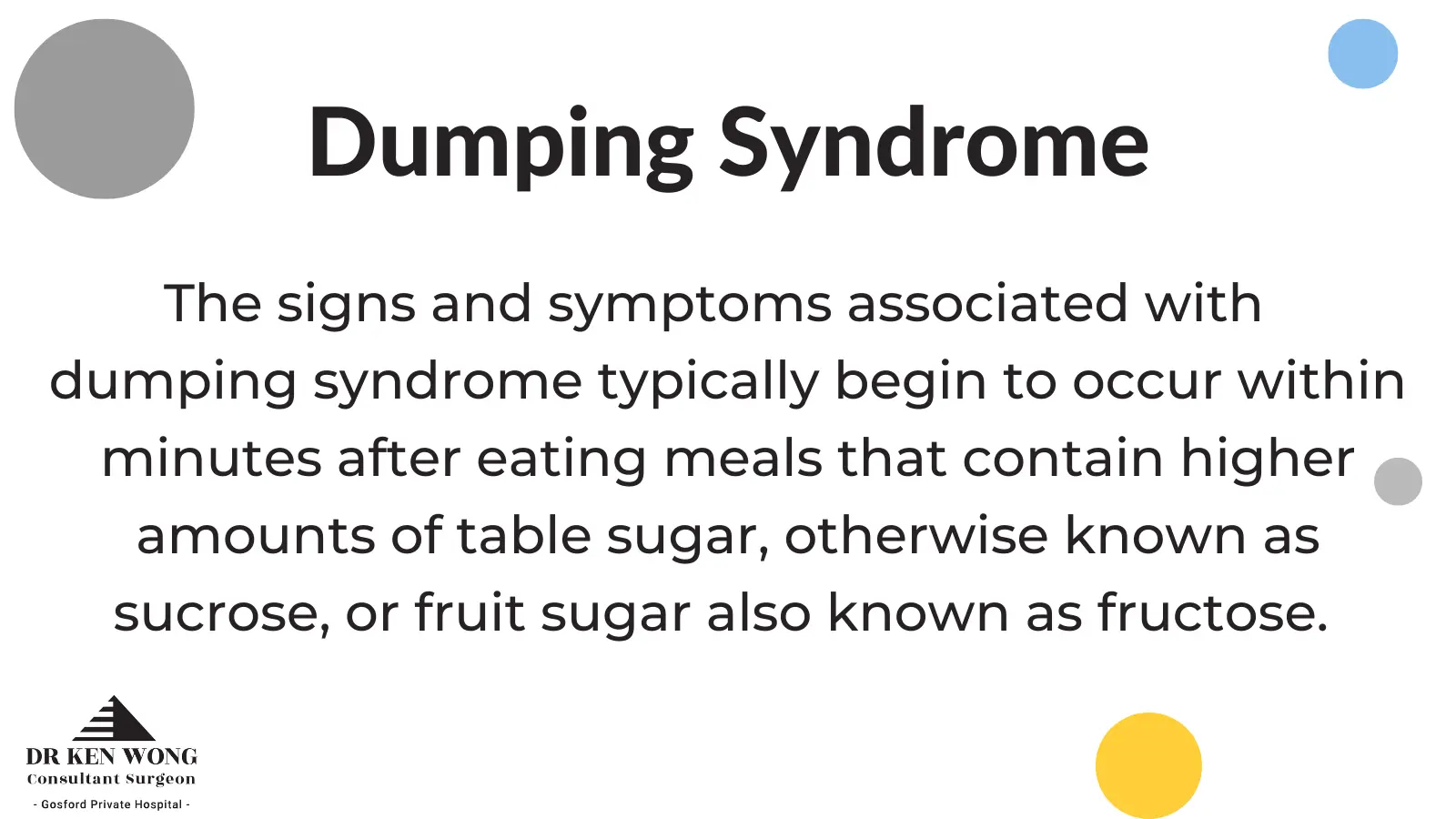 what is dumping syndrome