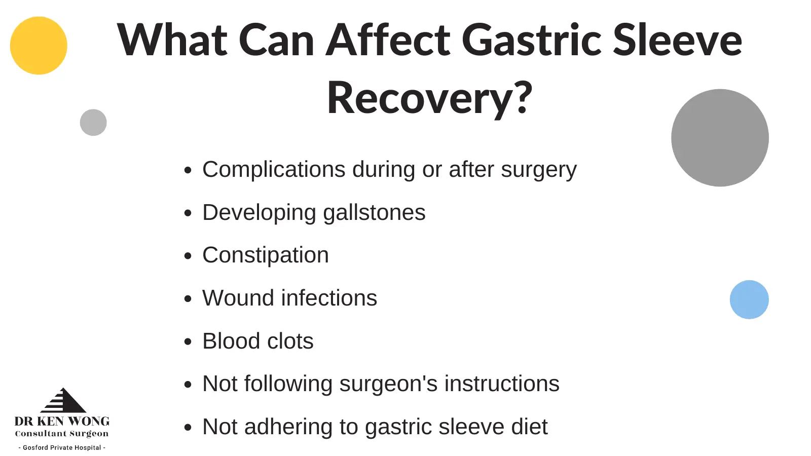 What Can Impact Gastric Sleeve Recovery Infographic