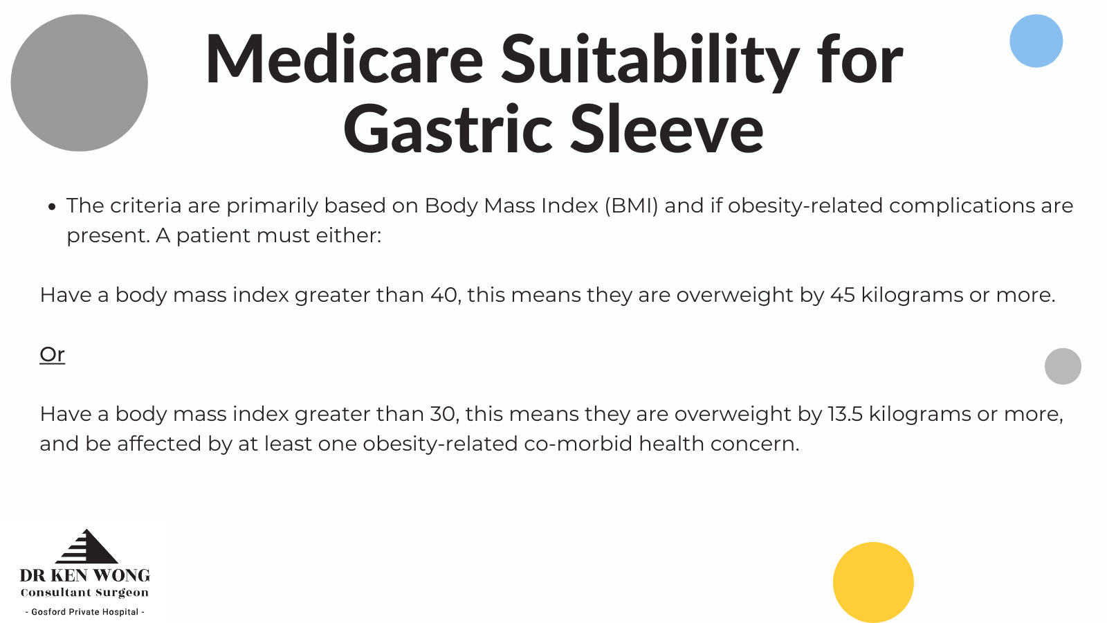 suitability for gastric sleeve