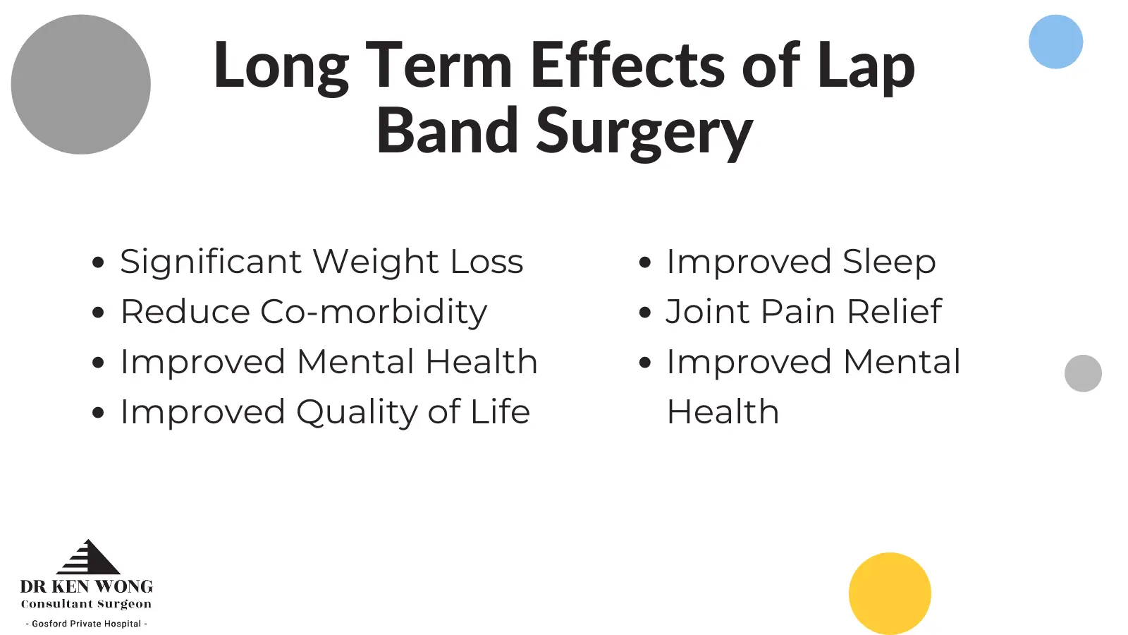 long term effects of gastric band