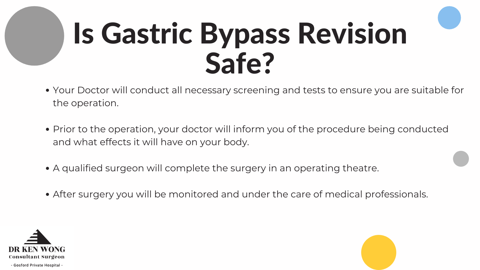 Gastric bypass revision safety