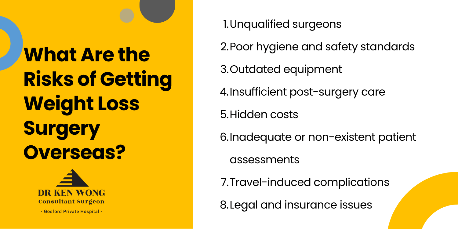 What are the risks of getting weight loss surgery overseas